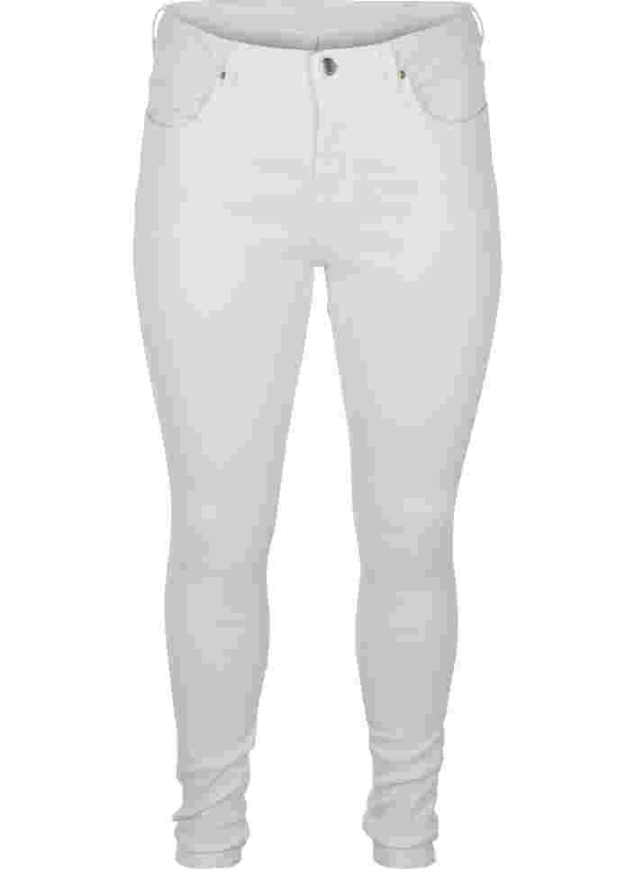 Super slim Amy jeans with high waist, Bright White, Packshot image number 0