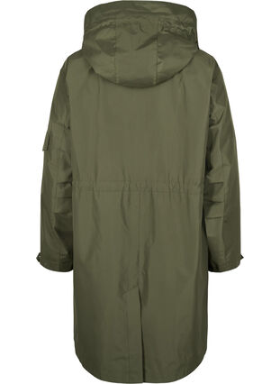 Waterproof parka with detachable hood, Forest Night, Packshot image number 1