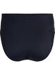 High-waisted bikini bottoms with ribbed texture, Black, Packshot image number 1