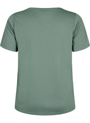 FLASH - T-shirt with motif, Balsam Green, Packshot image number 1