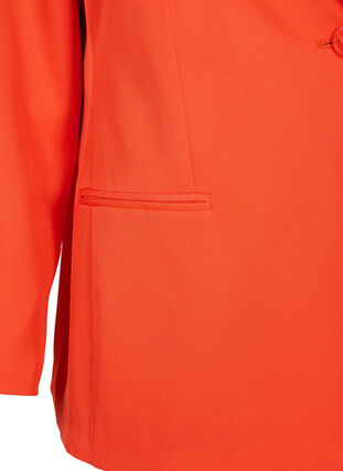 FLASH - Simple blazer with button, Orange.com, Packshot image number 3