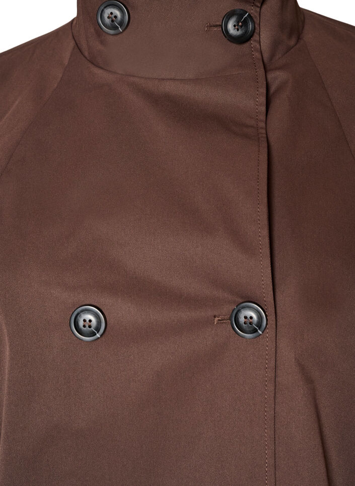 Water-repellent spring jacket with an A-line cut, Brown, Packshot image number 2