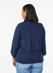 Cardigan with round buttons, Blue, Model image number 2