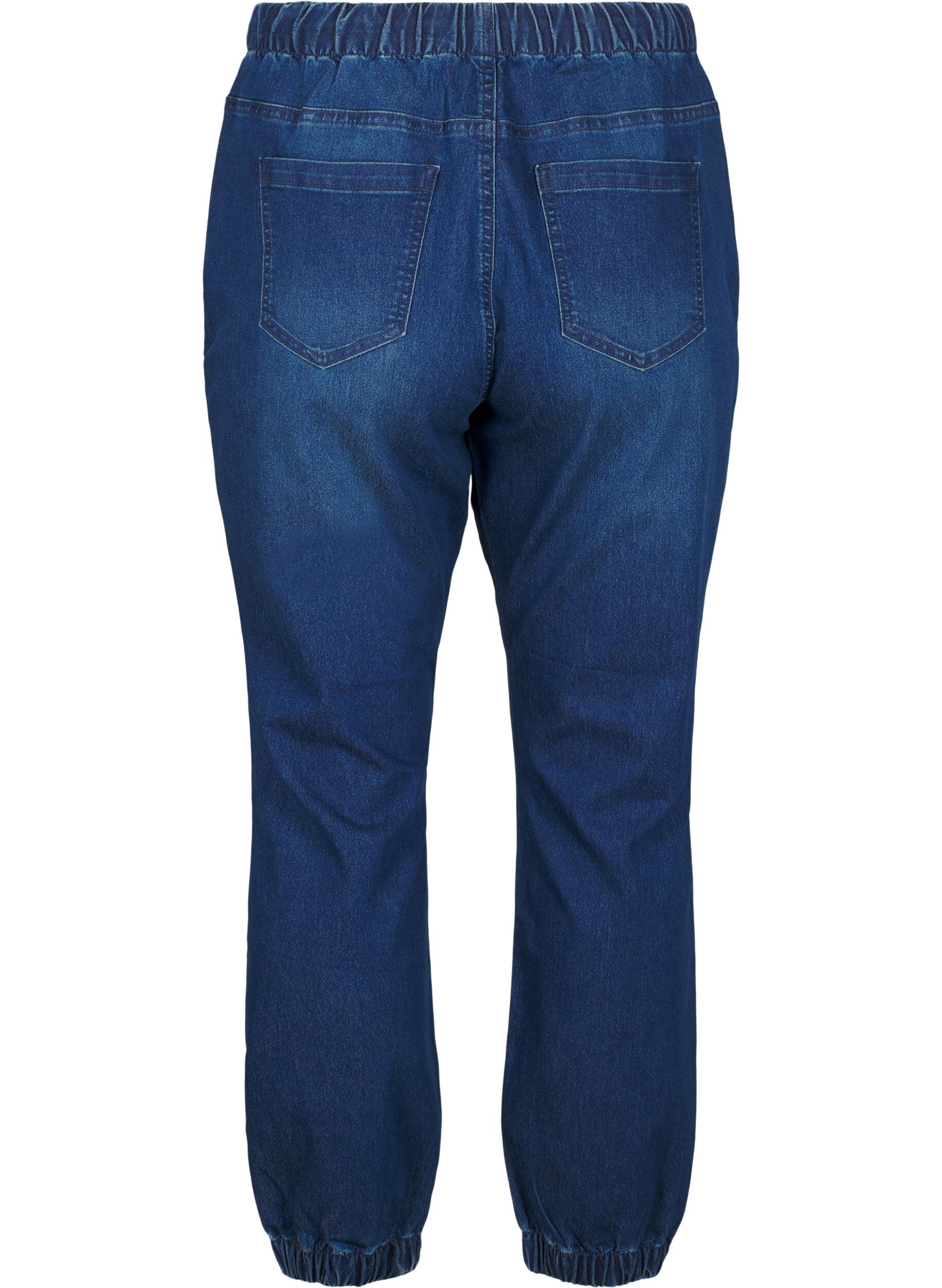 Zizzifashion Denim joggers with pockets, Blue, Packshot image number 1