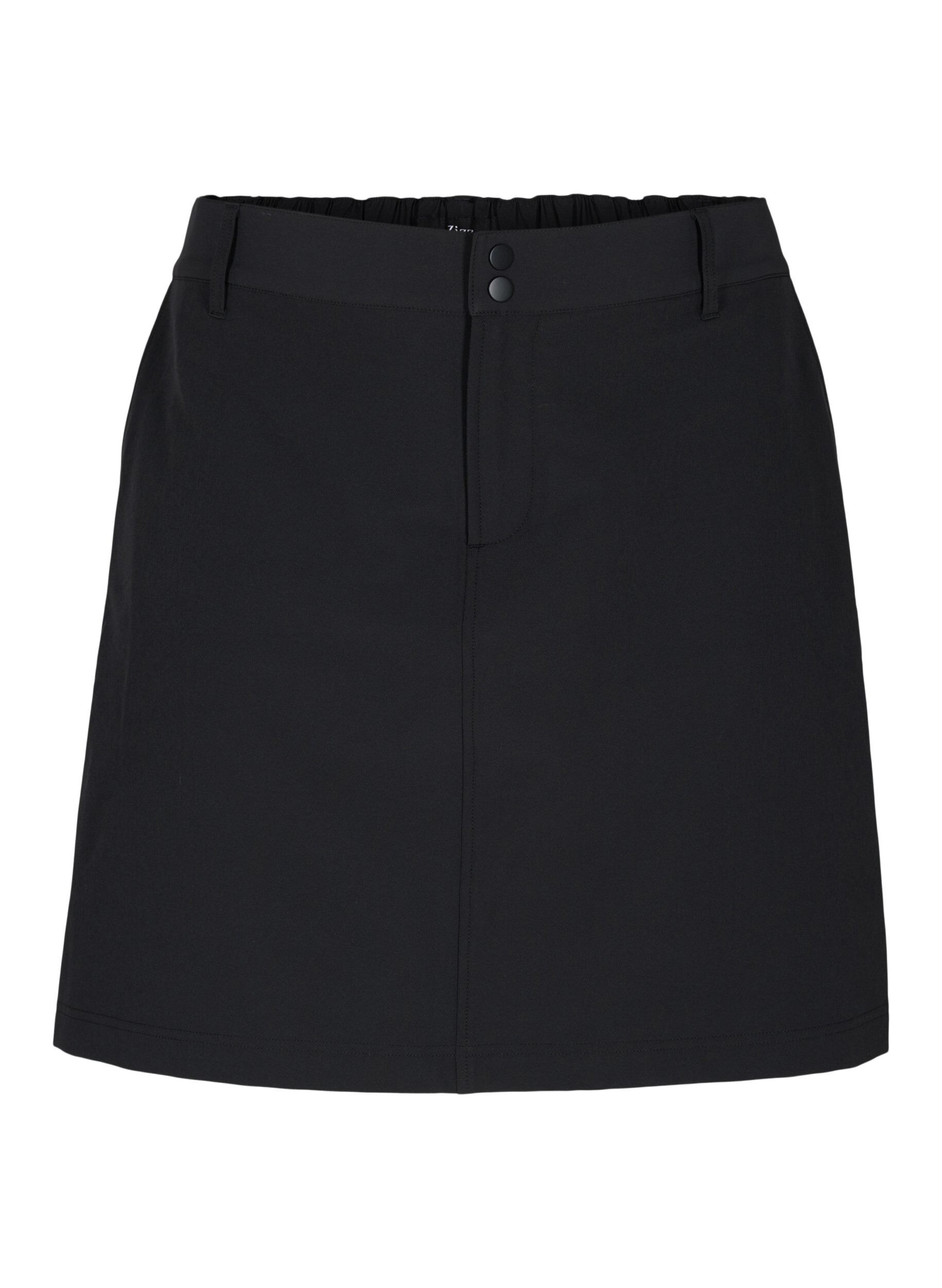 Zizzifashion Outdoor skirt with inner shorts, Black, Packshot image number 0