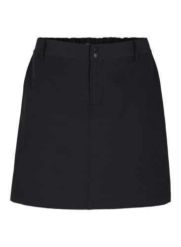 Outdoor skirt with inner shorts, Black, Packshot image number 0