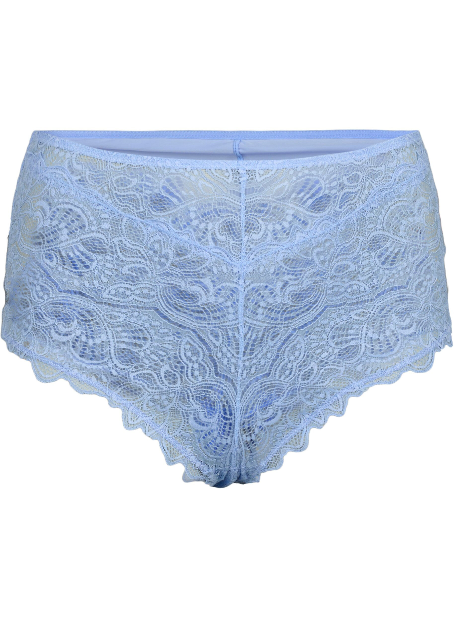 Zizzifashion Lace hipster with regular waist, Serenity, Packshot image number 0