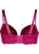 Moulded bra with lace, Red, Packshot image number 1