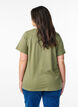 T-shirt in organic cotton with chest pocket, Green, Model image number 2