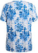 T-shirt with floral print, Blue, Packshot image number 1