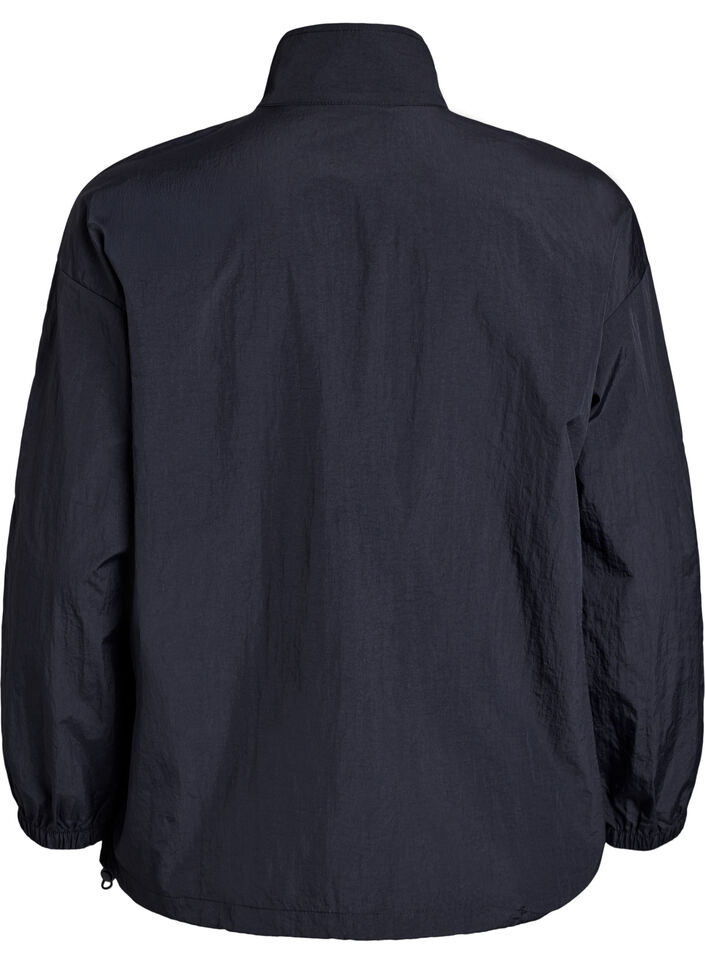 Lightweight jacket with contrast piping, Black, Packshot image number 1