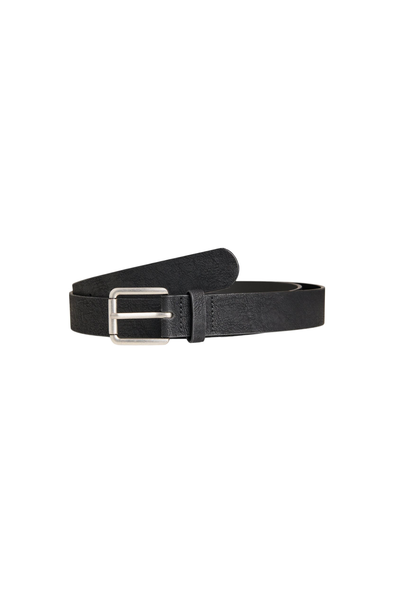 ZizzifashionBelt in leather mix with classic buckle, Black, Packshot image number 1