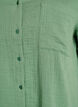 Cotton muslin blouse with short sleeves, Green, Packshot image number 2