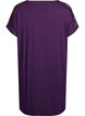 Viscose nightgown with lace details, Purple, Packshot image number 1
