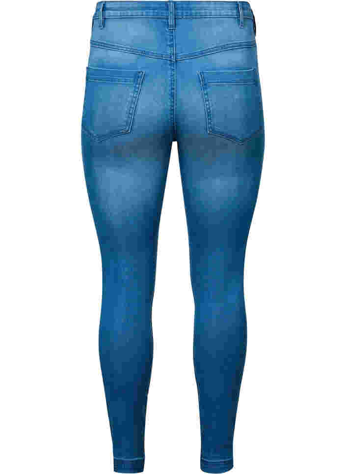 Super slim Amy jeans with high waist, Lt blue Denim, Packshot image number 1