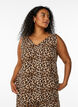 Printed top with v-neck, Brown, Model image number 0