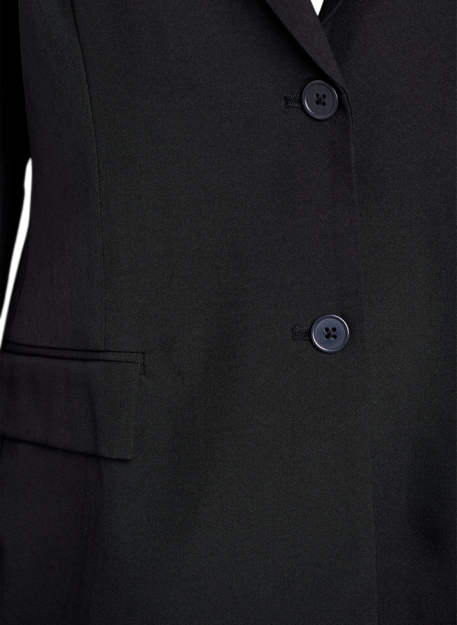 ZizzifashionBlazer with pockets and slits, Black, Packshot image number 2