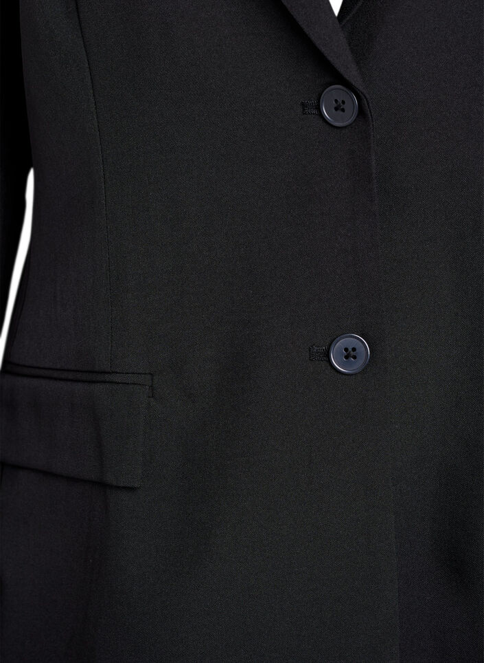 Blazer with pockets and slits, Black, Packshot image number 2