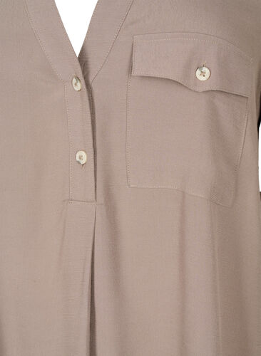 Short-sleeved viscose tunic, Falcon, Packshot image number 2
