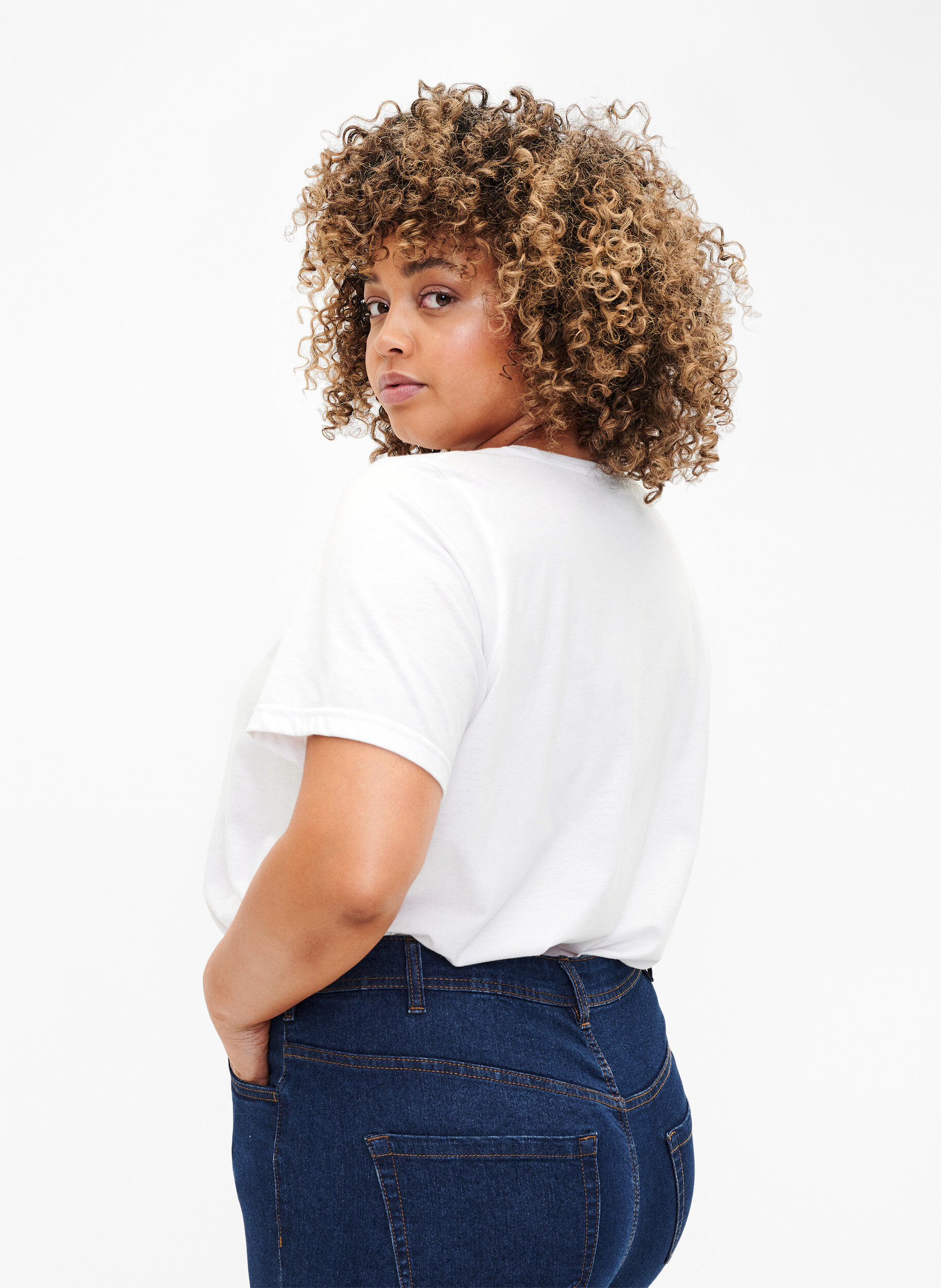 Zizzifashion FLASH - T-shirt with motif, Bright White, Model image number 1