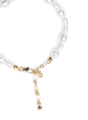 Pearl Bracelet, Gold w. Pearls, Packshot image number 1