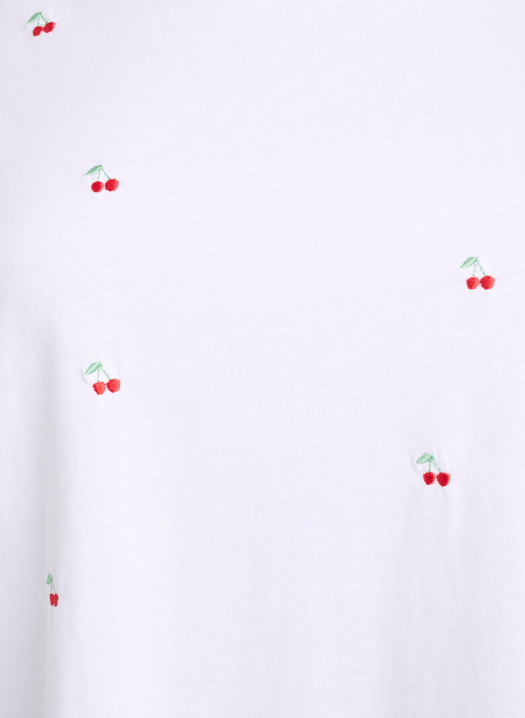 Zizzifashion T-shirt in organic cotton with embroidered motifs, White, Packshot image number 2