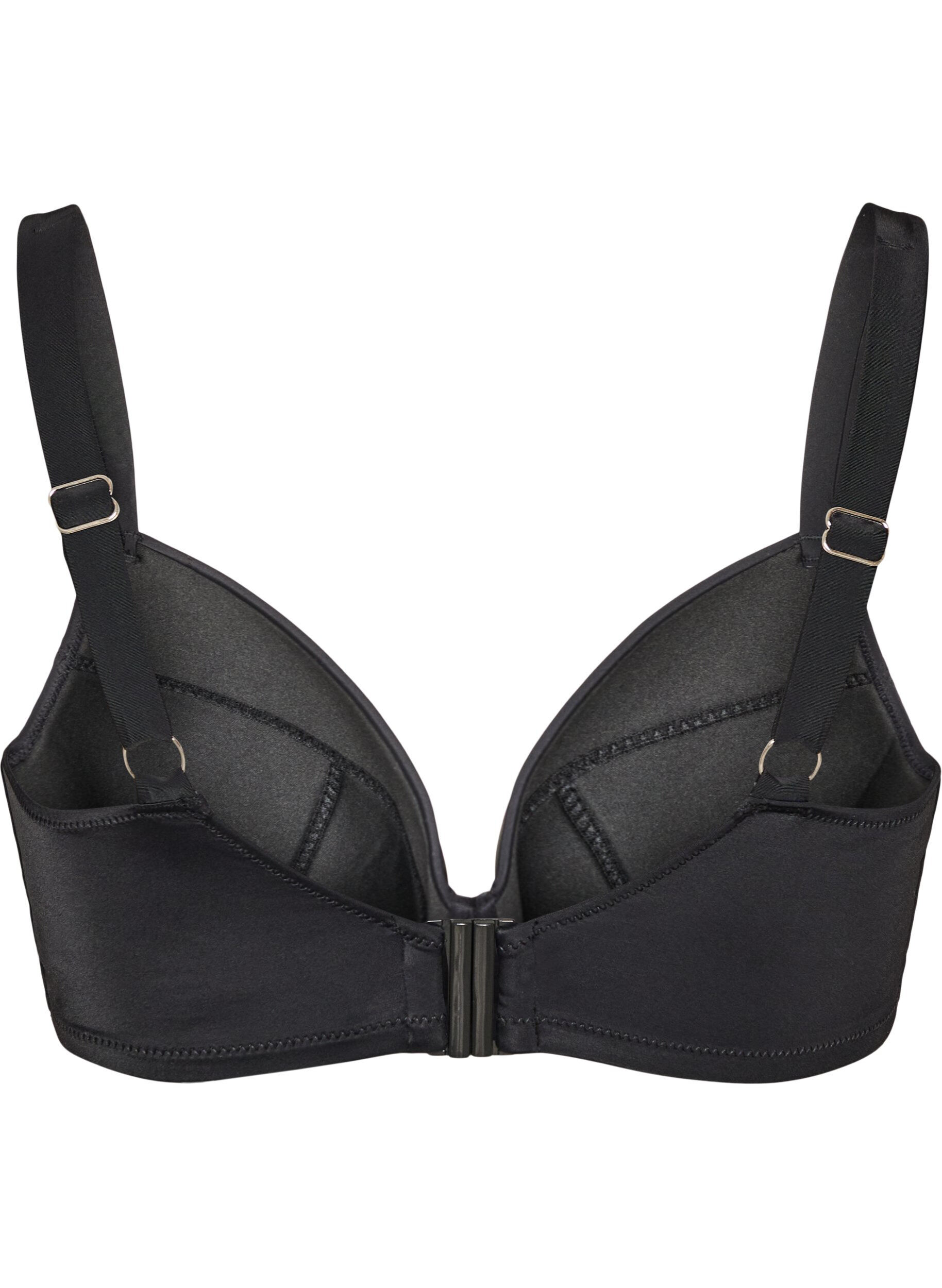 ZizzifashionUnderwired bikini top with high support, Black, Packshot image number 1