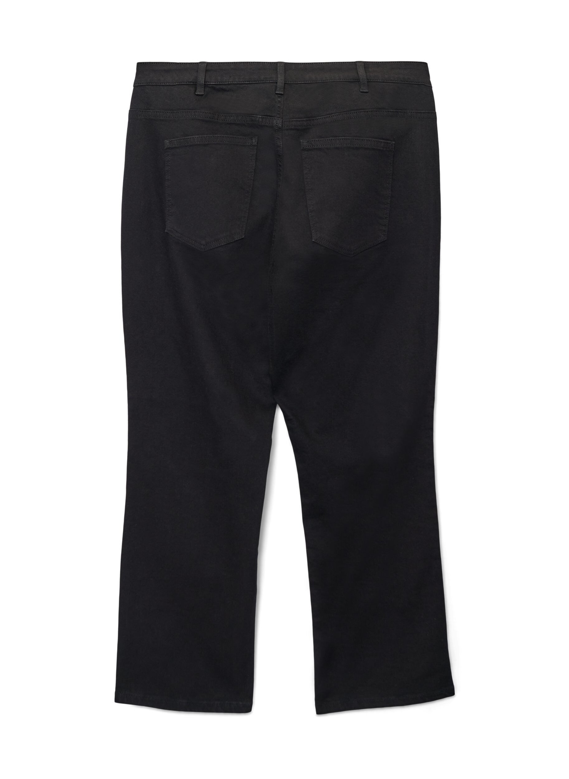 Zizzifashion High-waisted Gemma jeans with a regular fit, Black, Packshot image number 1