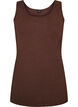 Solid color basic top in cotton, Brown, Packshot image number 0