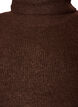 Knitted dress with turtleneck, Brown, Packshot image number 2