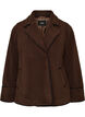 Teddy jacket with contrast details, Brown, Packshot image number 0