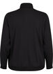 High neck sweatshirt with zip, Black, Packshot image number 1