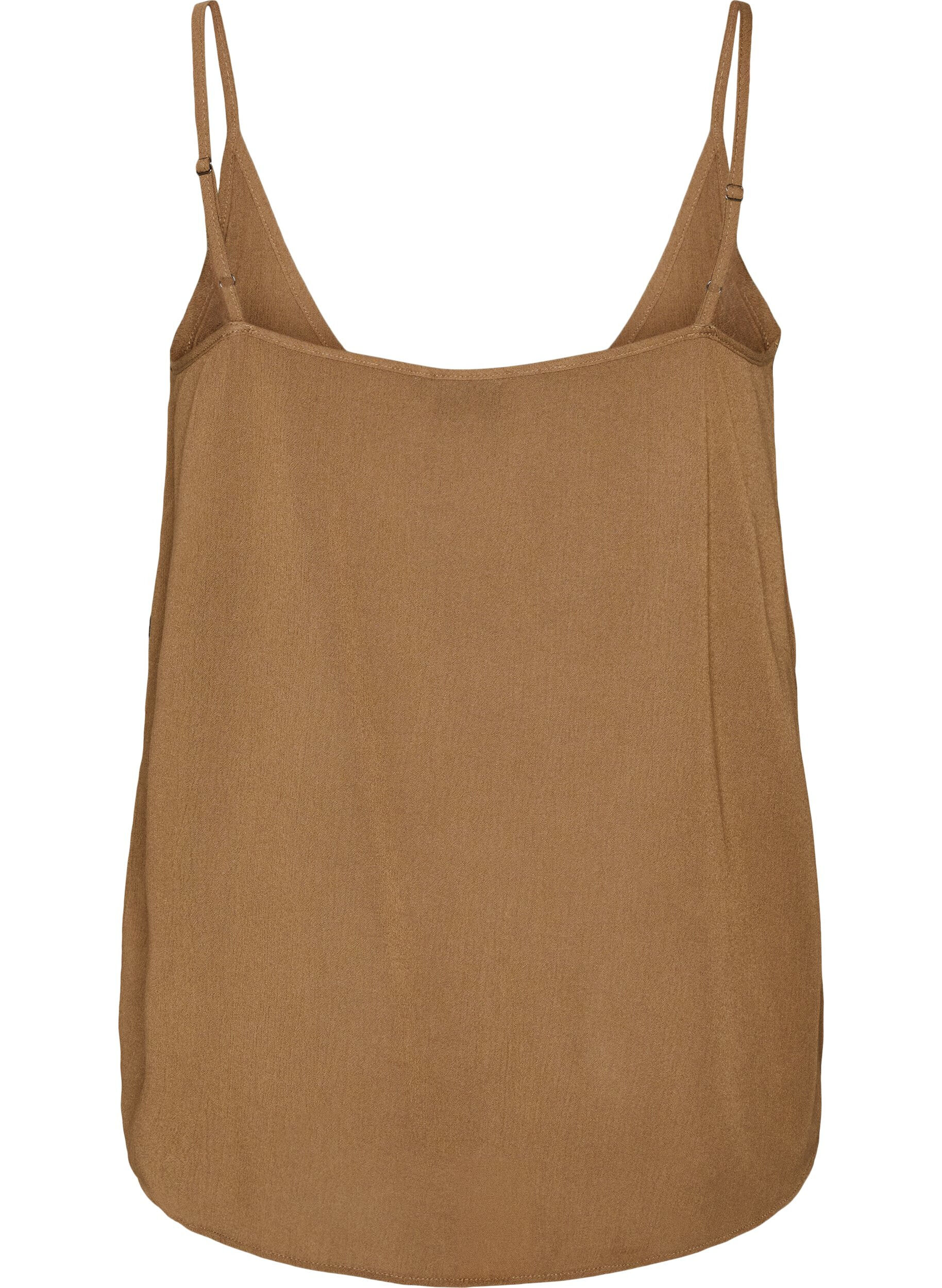 ZizzifashionStrap top in viscose, Brown, Packshot image number 1