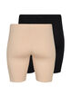 2-pack viscose cycling shorts, Beige, Packshot image number 1
