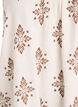 Patterned top with tie straps, Vanilla, Packshot image number 2