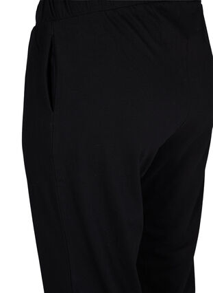 Cotton pyjama bottoms, Black, Packshot image number 3