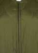 Long quilted jacket with pockets and zipper, Winter Moss, Packshot image number 2