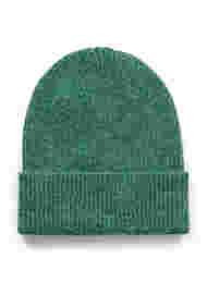 Melange knitted beanie, Evergreen Melange, Packshot