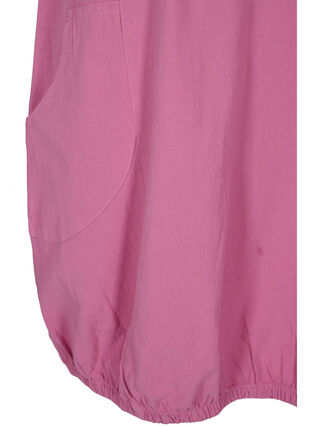 Short-sleeved cotton dress, Cyclamen, Packshot image number 3
