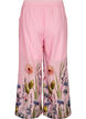 Trousers with floral print and wide legs, Pink, Packshot image number 1
