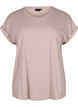 Short sleeve cotton blend T-shirt, Red, Packshot image number 0