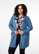 Ribbed Knit Cardigan with Pockets, Blue, Model image number 0
