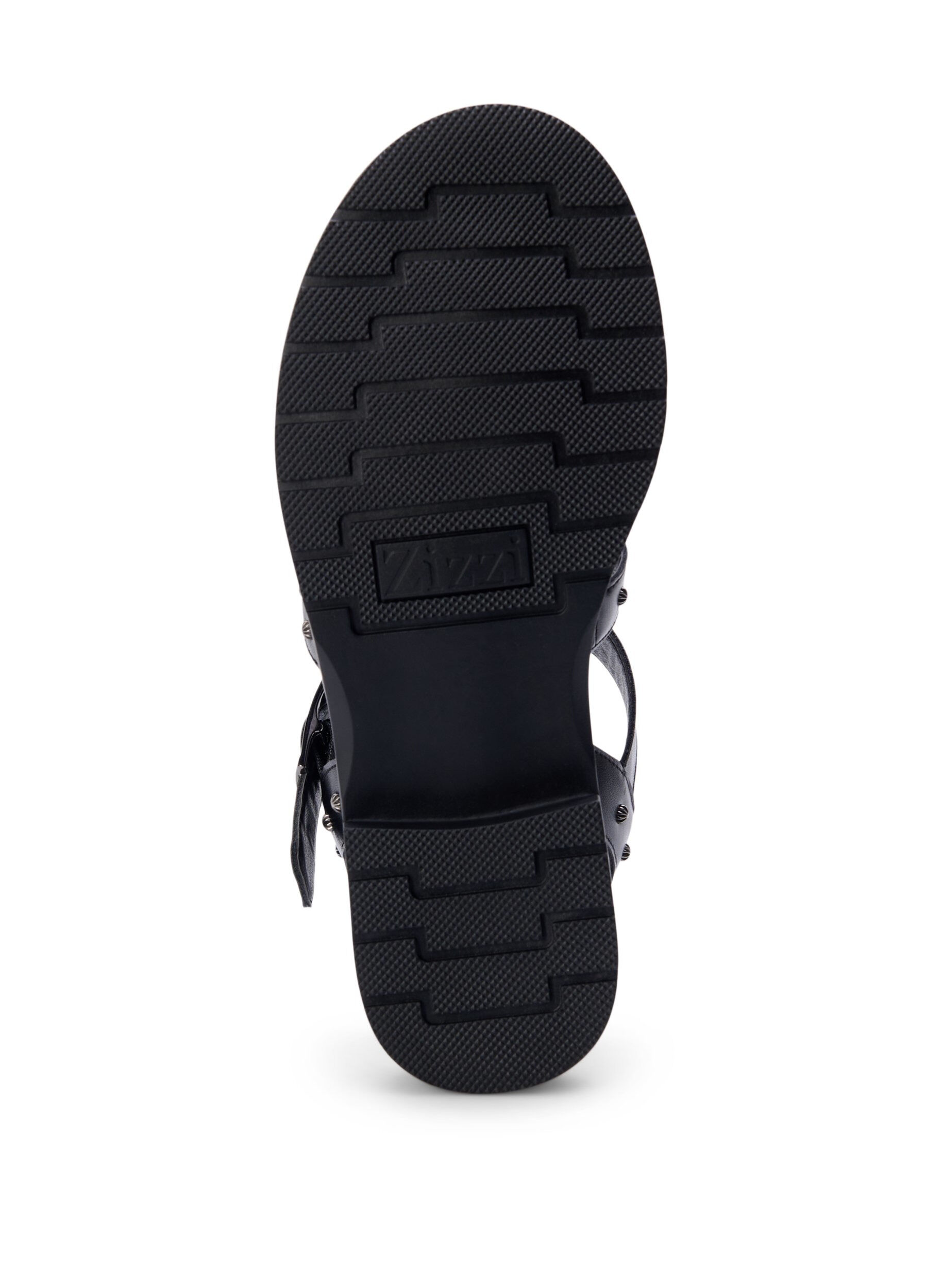 Zizzifashion Wide fit - Sandal with studs, Black, Packshot image number 4