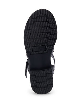 Wide fit studded sandal, Black, Packshot image number 4
