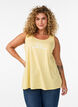 Cotton top with a-shape, Yellow, Model image number 0