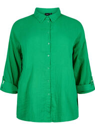 Shirt with cotton muslin collar, Jolly Green, Packshot