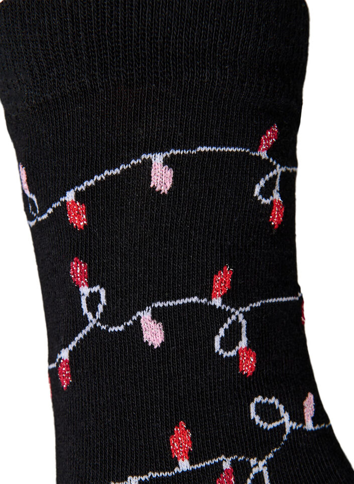 2-pack Christmas socks, Red, Packshot image number 5