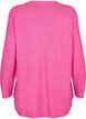 Long knitted blouse with button detail at the side, Raspberry Rose Mel., Packshot image number 1