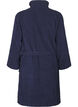 Terry bathrobe with a zipper, Navy Blazer, Packshot image number 1