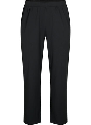 FLASH - Trousers with straight fit, Black, Packshot image number 0
